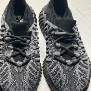 Black and Gray Knit Sneakers